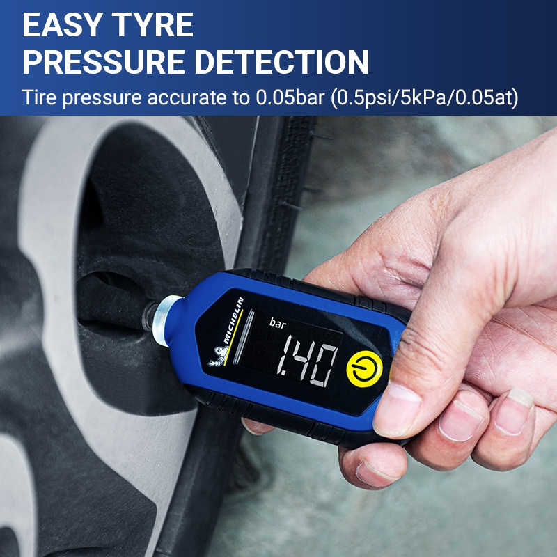 เครื่องวัดความดันลมยาง M2209 M2210 Michelin อเนกประสงค์ พร้อมไฟ LED - รูปที่ 2