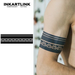 Inkartlink Magic tattoo ปลอกแขนมายัน สติกเกอร์รอยสักชั่วคราว…