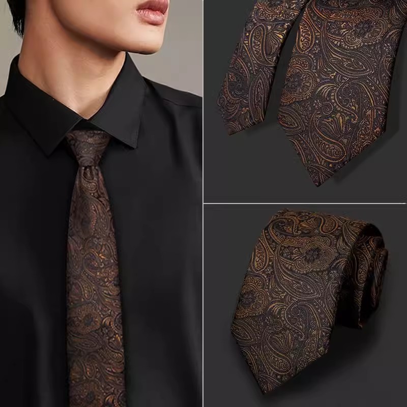แฟชั่น 7 ซม.Mens Tie Paisley คอ Ties สําหรับเนคไทธุรกิจ Neckwear Mens Wedding Tie Skinny