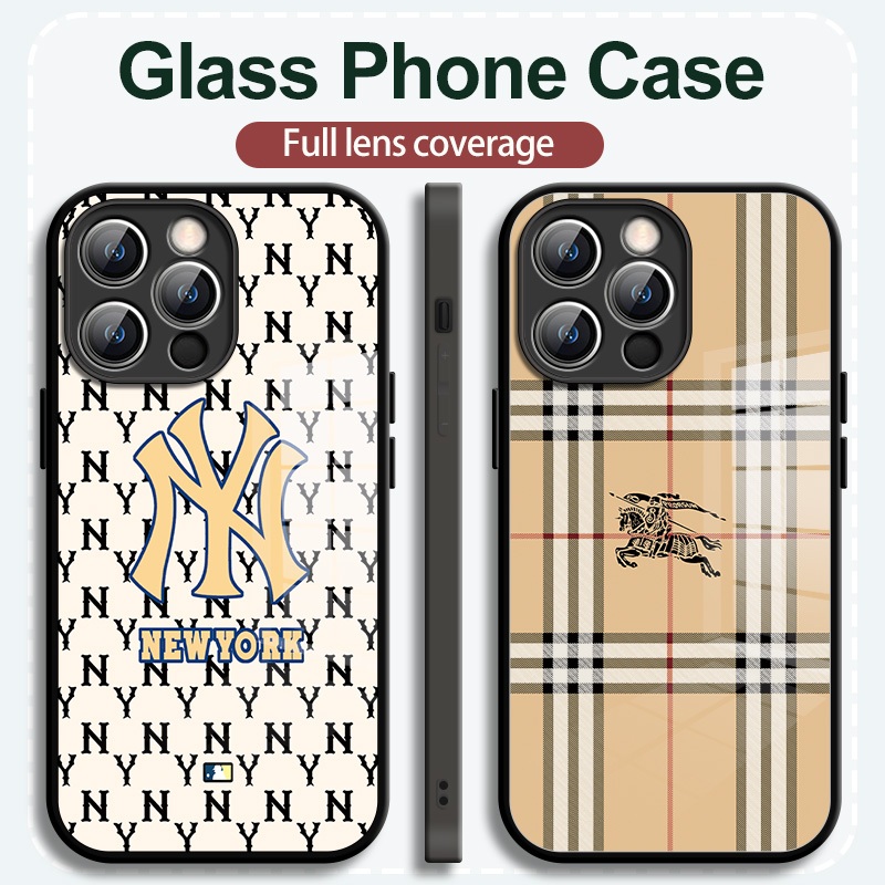 เคส Apple Glass คุณภาพสูงสำหรับ iPhone15 14 13 12 11ProMax Case การ์ตูนลายสุนัขน่ารัก iPhone XR XSMax 7 8Plus 6S Plus Case กรณีป้องกันสำหรับผู้ชายและผู้หญิง