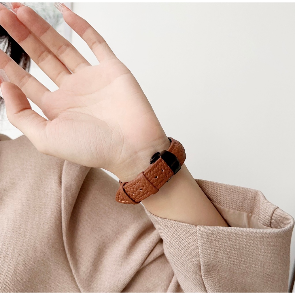 สายนาฬิกาข้อมือ หนังวัวแท้ แบบนิ่ม หัวเข็มขัดโลหะ สําหรับ huawei Watch gt 4 Strap 41 มม. Garmin Venu 3S Garmin Venu 2S vivoactive 4S Smart Watch huawei gt 4