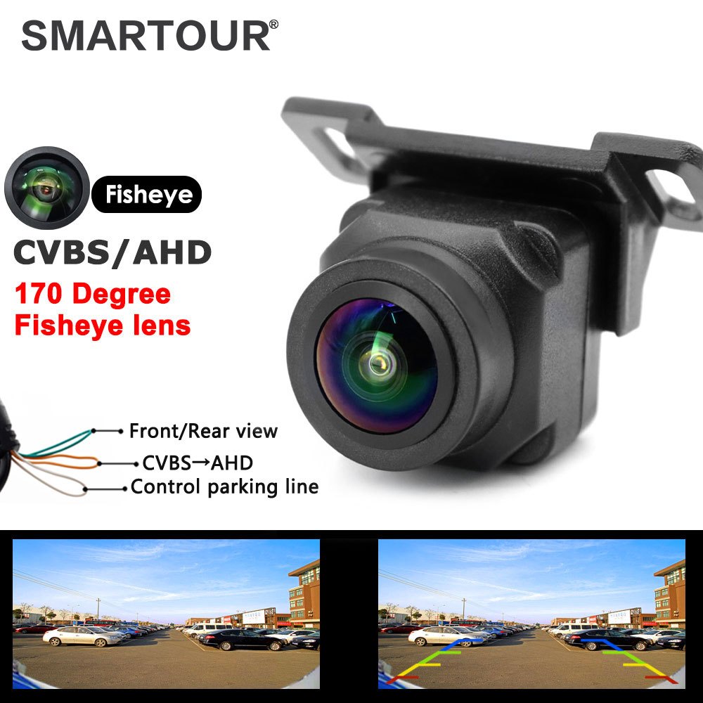 Smartour กล้องมองหลังรถยนต์ AHD 720P 170 องศา HD สําหรับ Android DVD AHD Monitor