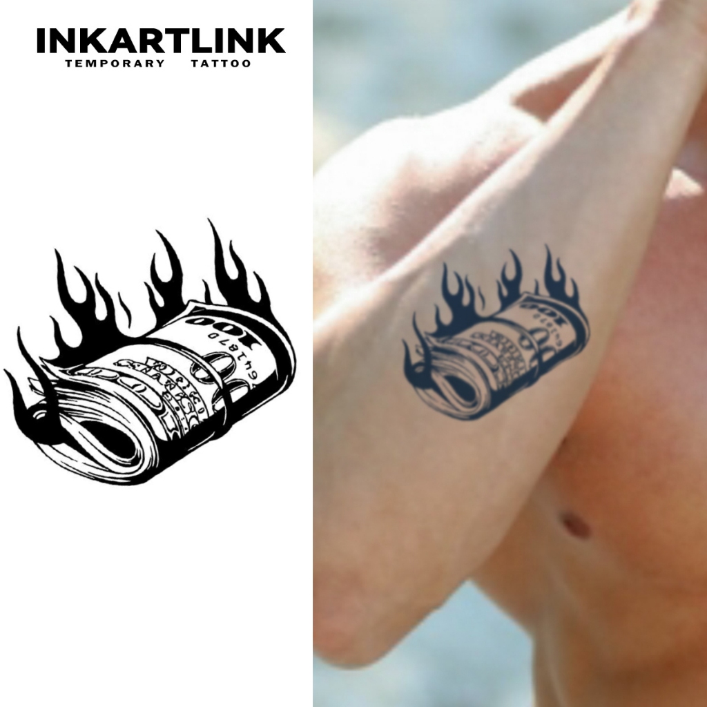 INKARTLINK รอยสักเทคโนโลยีปฏิวัติ รอยสัก Y2k กึ่งถาวร สติ๊กเกอร์รอยสักชั่วคราว รอยสักปลอม กันน้ำ ดูรอยสักจริง เผาเงิน รอยสักน้ำผลไม้ รอยสักดีไซน์เฉพาะ ของขวัญสาว