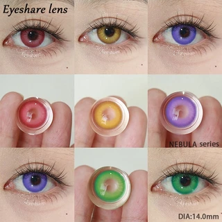 Eyeshare NEBULA สีแดงสีสันเด่นชัดมาก Dia14.5 ค่าสายตา 0.00 2ชิ้น 1คู่