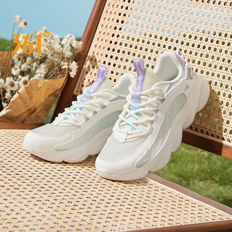 361 Degrees Enchanted SE รองเท้าวิ่งสำหรับผู้หญิง น้ำหนักเบา ผลิตจากเส้นใย MONO กันลื่น ดูดซับแรงกระ