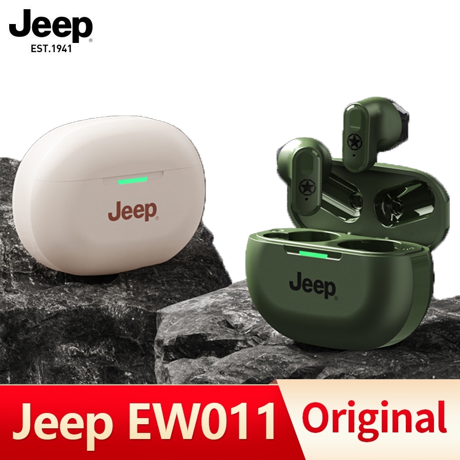 Jeep JP-EW011 หูฟังบลูทูธไร้สาย HD Call ลดเสียงรบกวน จับคู่เร็วหูฟังบลูทูธ พร้อมไมโครโฟน หูฟังสเตอริ