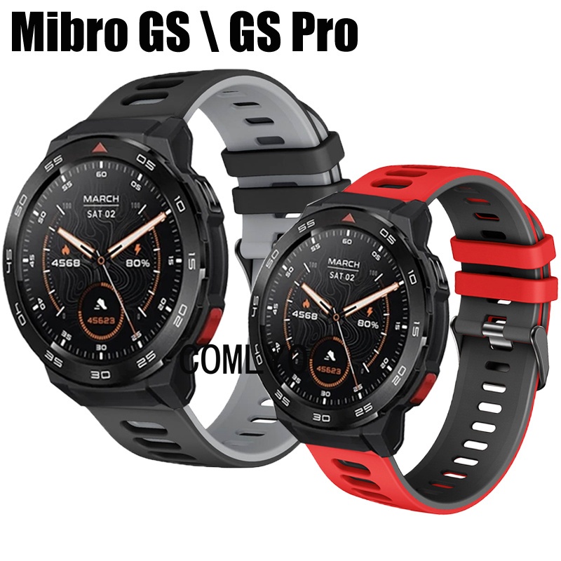 สําหรับ Mibro GS PRO สายนาฬิกาข้อมือสมาร์ทวอทช์ ซิลิโคน นุ่ม กีฬา สายผู้หญิง ผู้ชาย เข็มขัด