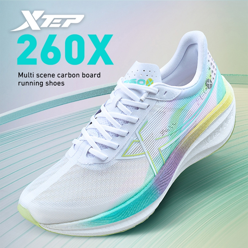 Xtep 260X รองเท้าวิ่ง  Racing Running Shoe ดีดกลับได้มากกว่า 85% การฝึกแข่งขัน แผ่นคาร์บอน รองเท้าวิ่งมาราธอน สําหรับผู้หญิง