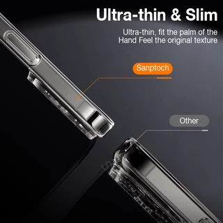 Ultra Slimsantypochสําหรับmagneticiคริสตัลclearเคสโทรศัพท์สําหรับiphone 17 16 15 14 13 12 Pro Maxไม่เหลืองฝาครอบPcสําหรับiPhone 15 14 Plus Thin & Light Protection Casi