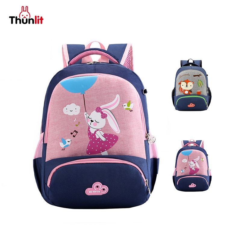 Thunlit กระเป๋าเป้เด็ก สำหรับเด็ก 4-7 ปี กระเป๋านักเรียนลายการ์ตูน กระเป๋เด็กอนุบาล ความจุขนาดใหญ่ 2024