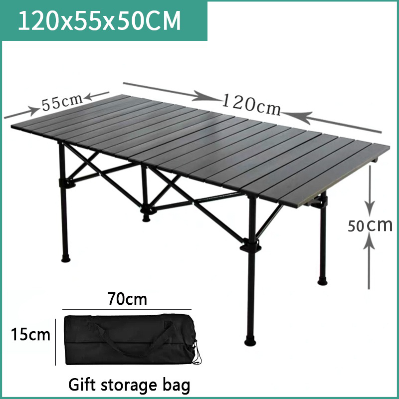 โต๊ะพับได้ โต๊ะพับแคมป์ปิ้ง Folding table แบบพกพา อลูมิเนียม กลางแจ้ง ...
