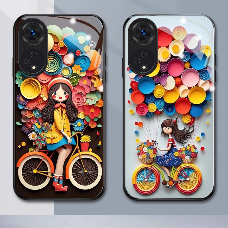 เคสโทรศัพท์มือถือแบบแก้ว กันกระแทก กันฝุ่น Diy สําหรับ OPPO A93 A53 A54 A31 F11pro A74 A94 A7 A12 A5S A57 A15 A15s F7 F9 F5 A36 A96 A98 A76