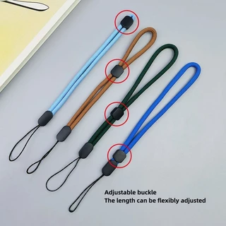 [พร้อมส่ง] สายคล้องโทรศัพท์มือถือ กันหาย ปรับได้ 20 ซม. 10 สี