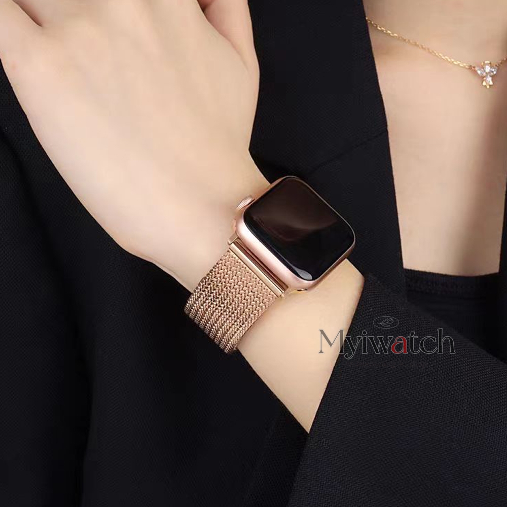 มิลานสายเหล็กเข้ากันได้สําหรับ ฉันดู iwatch series10 9 SE S8 7 6 กับ 5 4 3 2โลหะสแตนเลสธุรกิจ ไม่เป็นทางการ วงดนตรี สําหรับ iwatch 49มม.44มม.38มม.40มม.42มม.41มม.45มม
