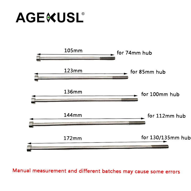 Agekusl แกนปลดดุมล้อจักรยาน ไทเทเนียมอัลลอย แบบปลดเร็ว 74 100 112 130 135 มม. สําหรับจักรยานพับได้ Brompton Dahon ราคา ถูกที่สุด ดีลบีเคเค แกลเลอรีภาพที่ 3