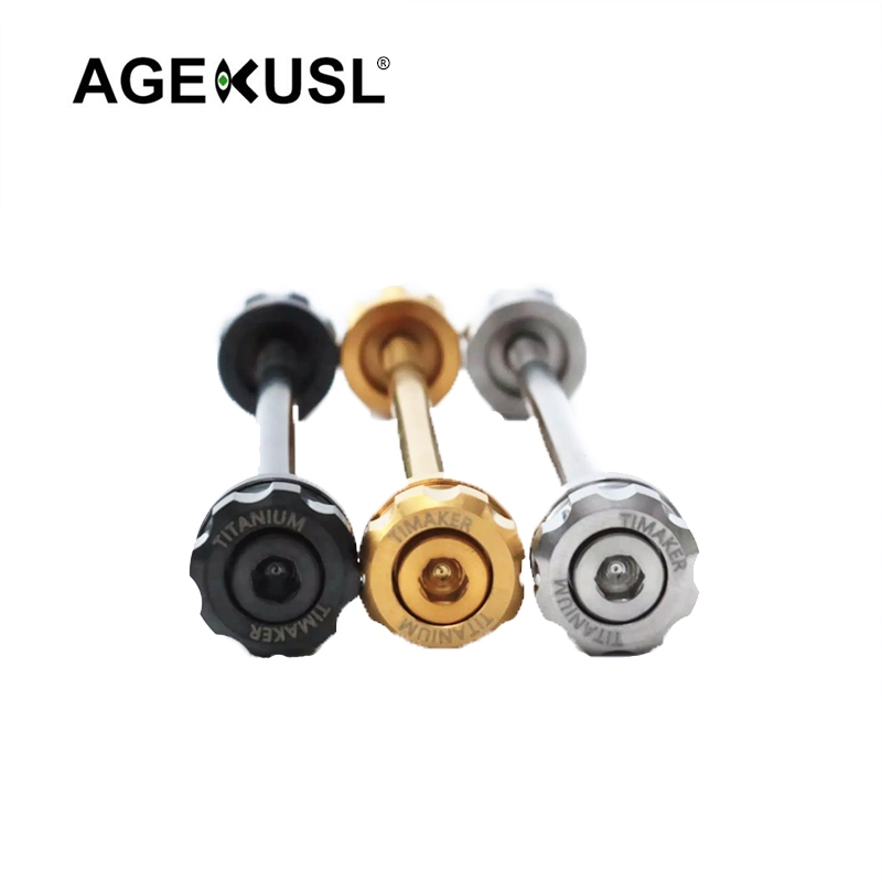 Agekusl แกนปลดดุมล้อจักรยาน ไทเทเนียมอัลลอย แบบปลดเร็ว 74 100 112 130 135 มม. สําหรับจักรยานพับได้ Brompton Dahon ราคา ถูกที่สุด ดีลบีเคเค แกลเลอรีภาพที่ 6