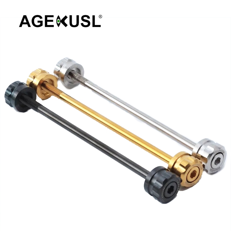 Agekusl แกนปลดดุมล้อจักรยาน ไทเทเนียมอัลลอย แบบปลดเร็ว 74 100 112 130 135 มม. สําหรับจักรยานพับได้ Brompton Dahon