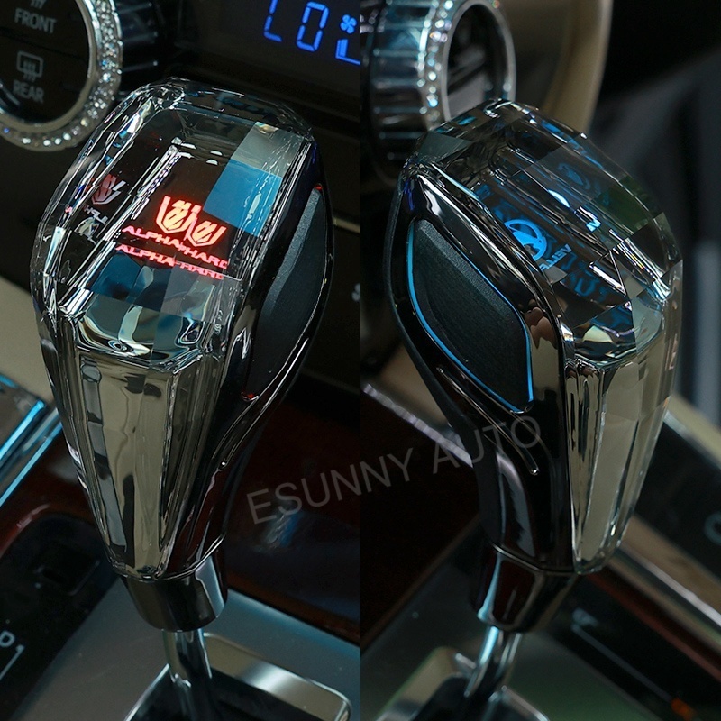 ลูกบิดเกียร์คริสตัล LED 5d 7 สี สําหรับ Toyota Honda Mazda Nissan Perodua Aruz Proton Exora vios Alphard Vellfire