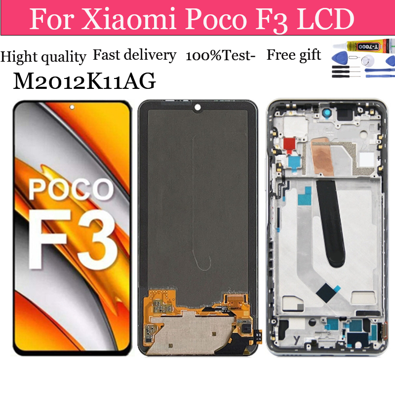 อะไหล่หน้าจอสัมผัส LCD แบบเปลี่ยน สําหรับ Xiaomi Poco F3