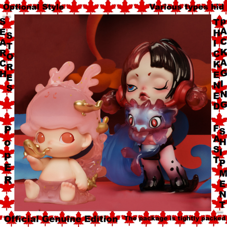 Optional Styles HAPPY New Year POPMART LOONG PRESENTS THE TREASURE Series Doll Garage Kit Blind box BLESSING SPIRIT LOONG FORTUNE LOONG FLYING LOONG DREAMING LOONG CHILLING LOONG PRANKSTER LOONG NEVER ALOONG BLING BLING LOONG PRECIOUS LOONG BOOHOO LOONG