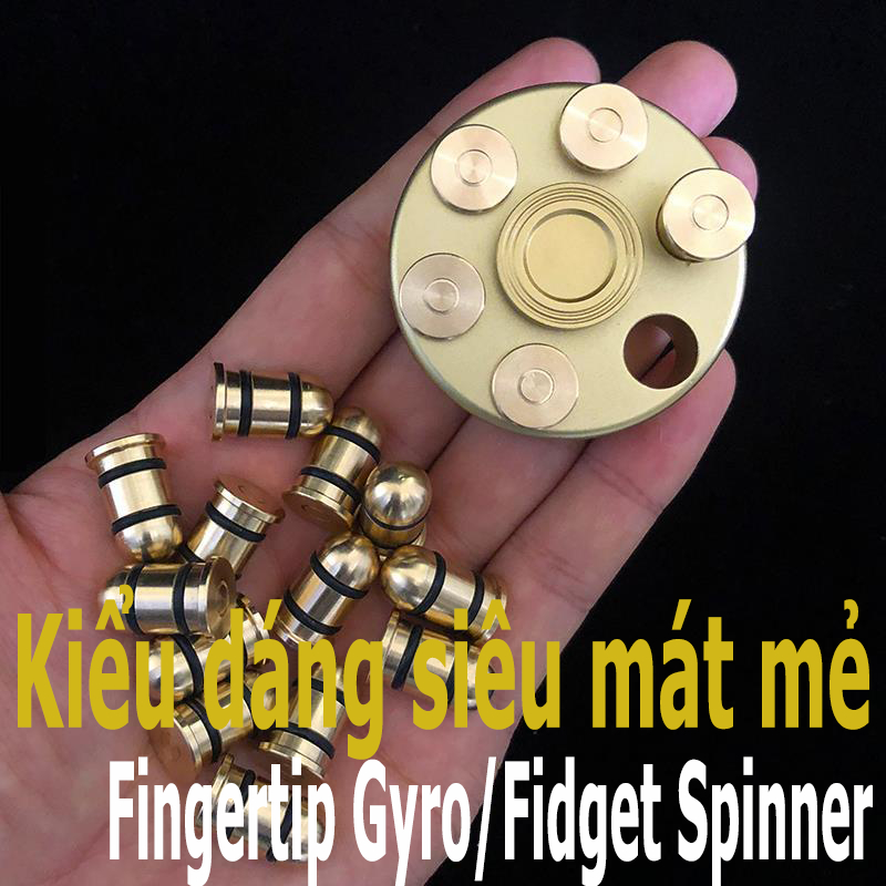 ของเล่น Fidget Spinner Fingertip Gyro EDC โลหะ ทองแดงบริสุทธิ์ คลายเครียด ฝึกสมาธิ สําหรับเด็กออทิสติก และผู้ใหญ่