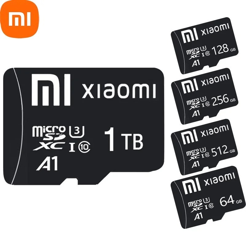 การ์ดหน่วยความจํา Xiaomi 512GB 2TB TF Cards Micro SD Card 256GB 128GB 64GB Class 10 Mini สําหรับกล้อง โทรศัพท์