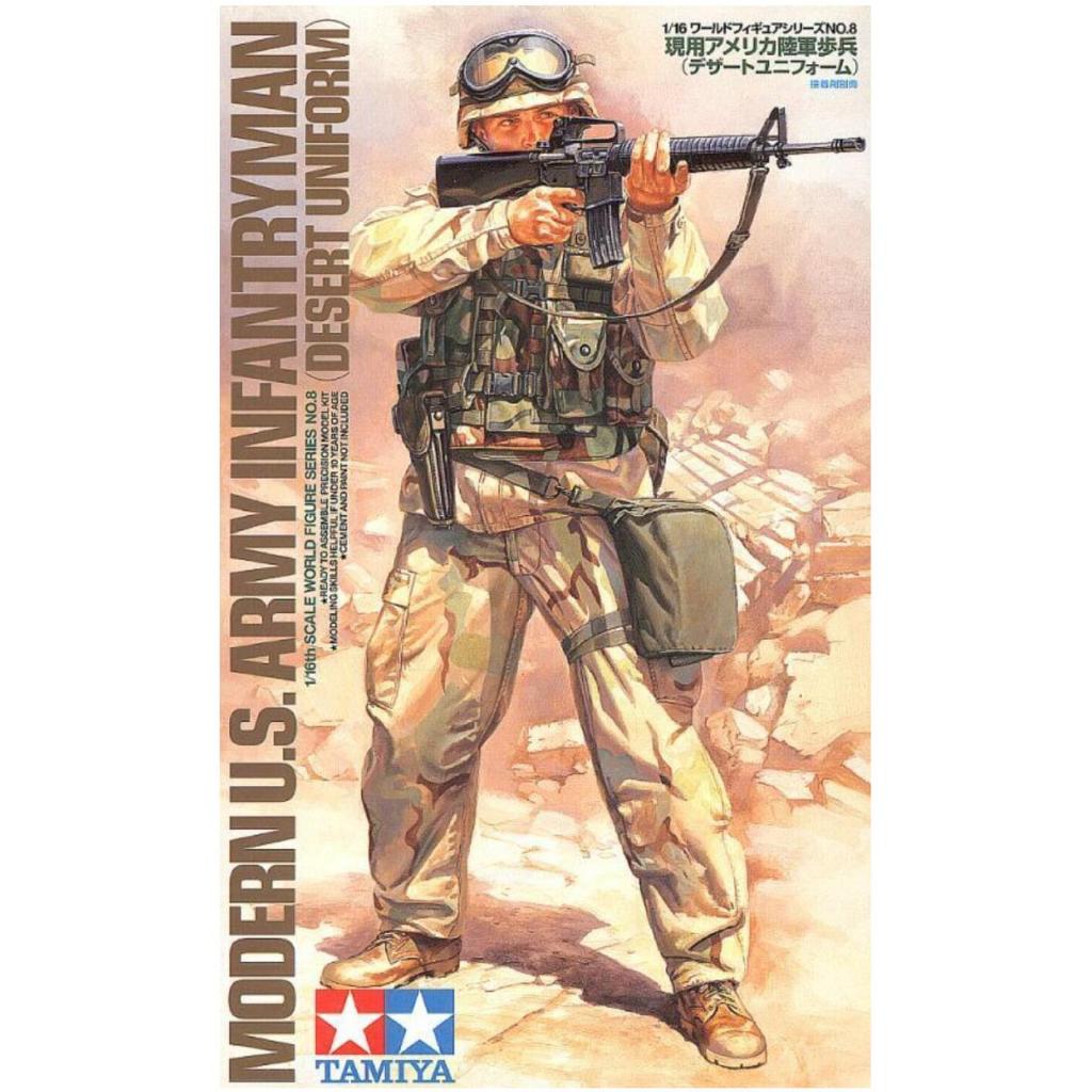 Tamiya 1/16 SCALE MODERN US ARMY INFANTRYMAN (ทะเลทรายยูนิฟอร์ม) 36308