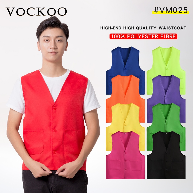 Vockoo#เสื้อยืดคอวีระบายอากาศซัพพอร์ทการเคลื่อนไหวสะดวกสบายเสื้อกล้าม ที่กำหนดเอง