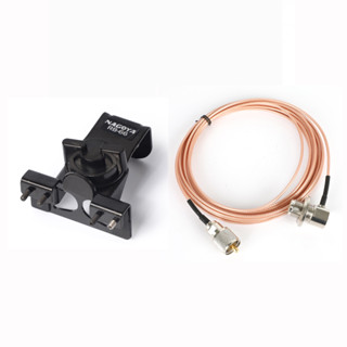 Rb-66 คลิปเมาท์เสาอากาศวิทยุรถยนต์ สีดํา พร้อมสายโคแอ็กเชียล…