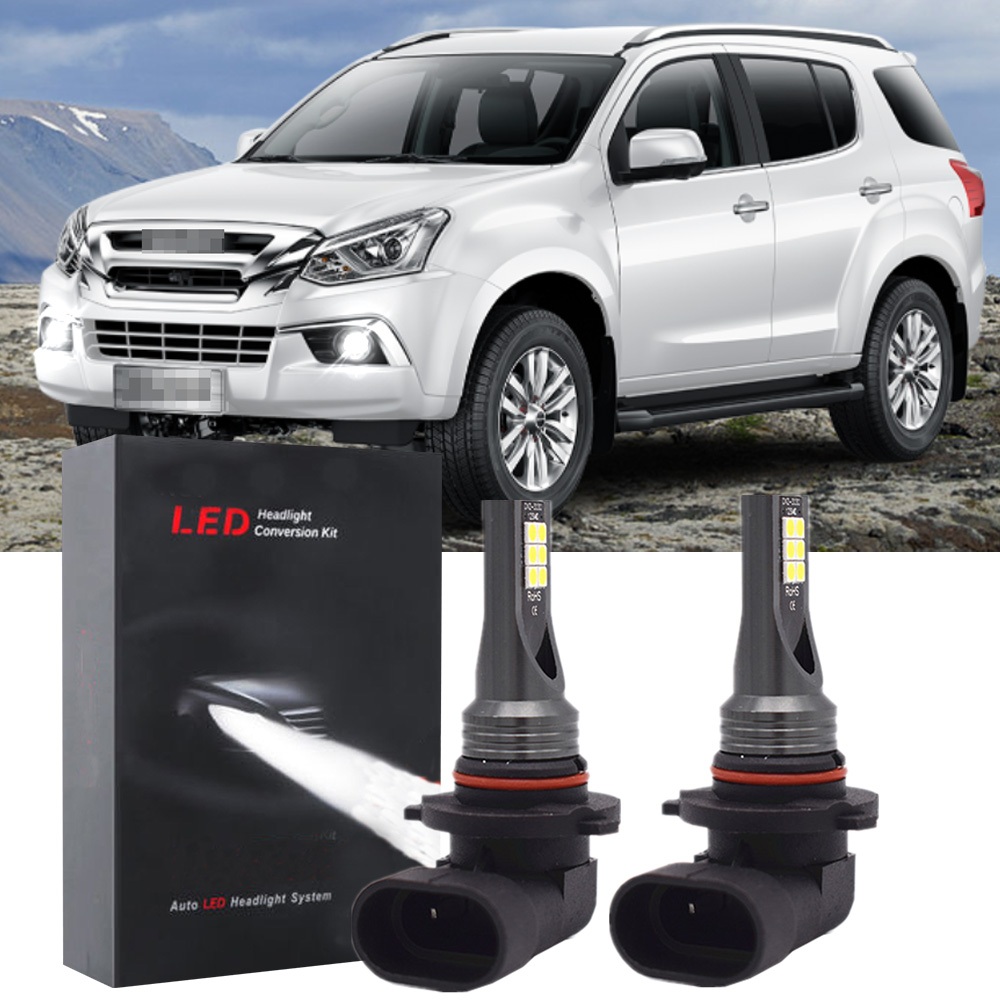 สําหรับ Isuzu MU-X MUX 2013 2014 2015 2016 2PC CLY LHL LED หมอกหลอดไฟ Combo ชุดแปลงสีขาว 6000K 10-32V