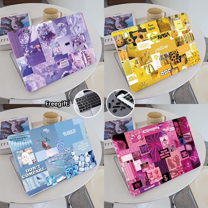 เคส พิมพ์ลายจิ๊กซอว์ พร้อมที่ครอบคีย์บอร์ด แฟชั่น สําหรับ 2023 Air M2 15 นิ้ว A2941 Pro M3 14 นิ้ว A