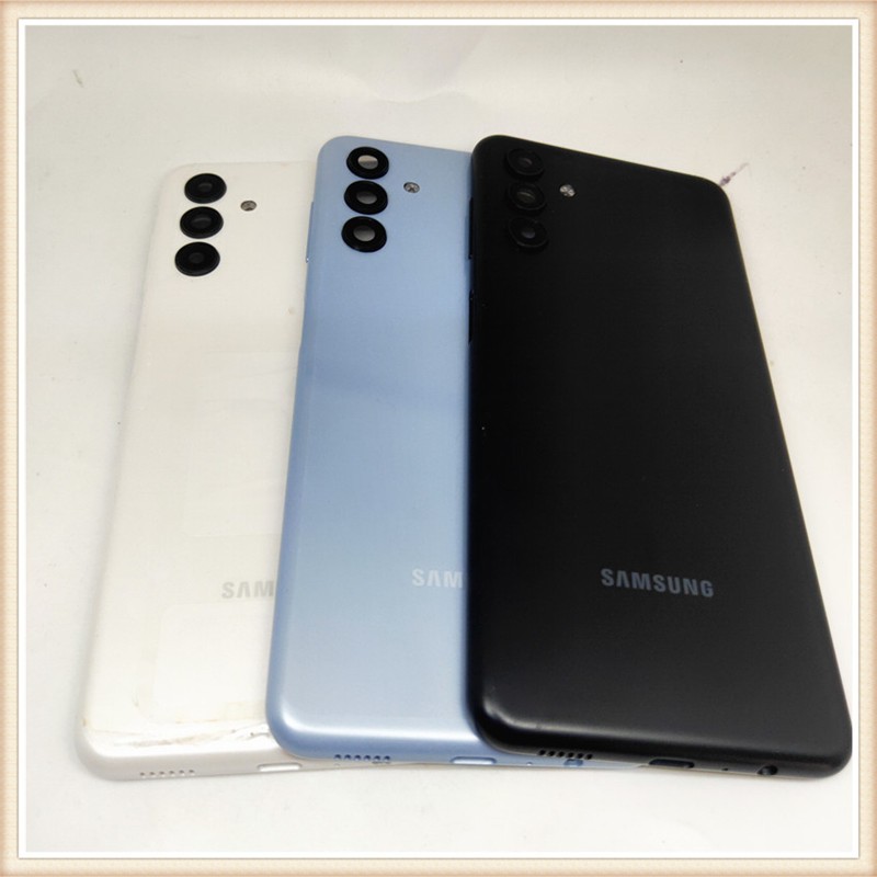 เปลี่ยนสําหรับ Samsung Galaxy A13 5G A136 SM-A136U ที่อยู่อาศัยปกหลังกรณีด้านหลังแบตเตอรี่ประตูแชสซีที่อยู่อาศัย