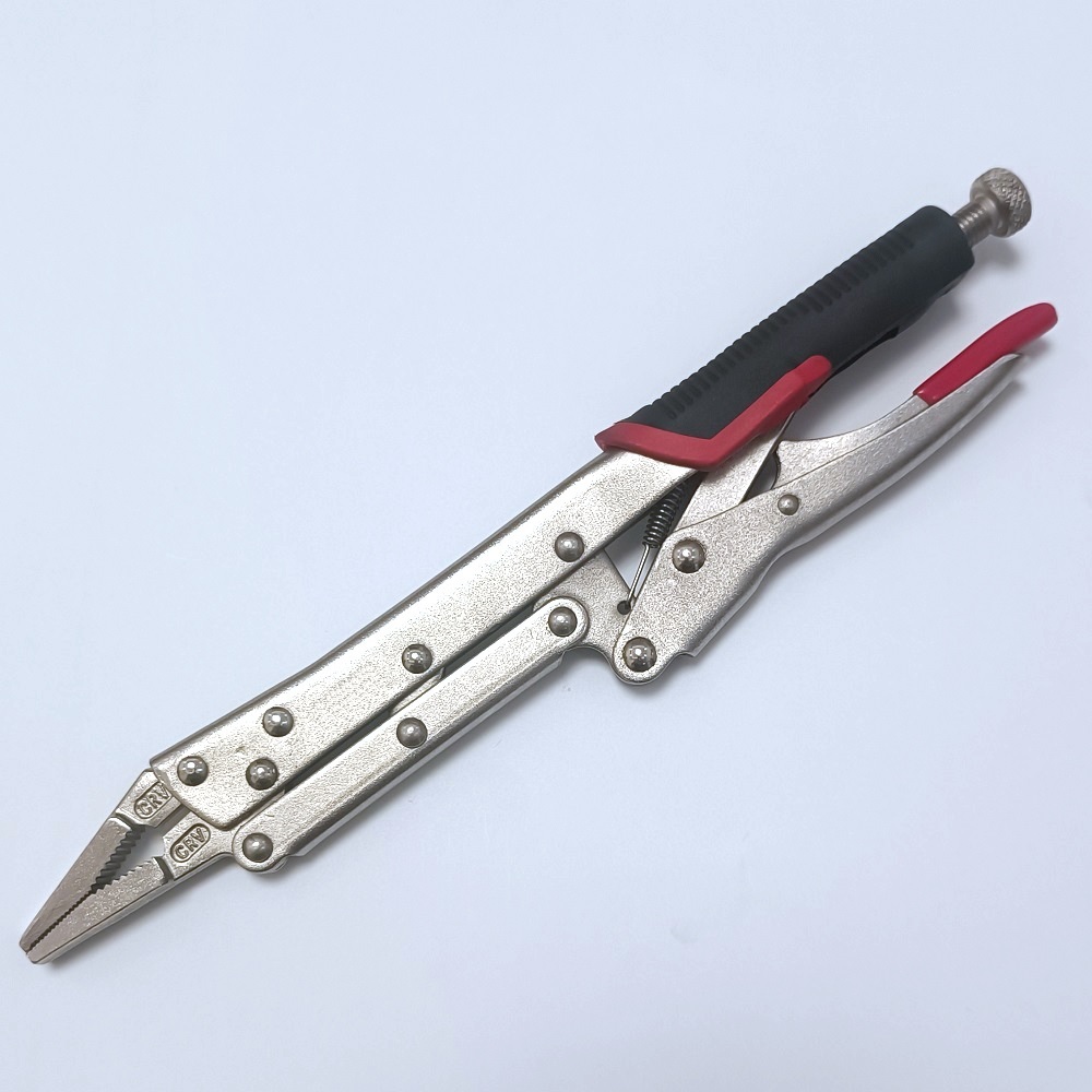 12 นิ้วยาวพิเศษ Reach Vise-Grip คีมล็อคพร้อม TPR จับตรงเครื่องมือซ่อมรถยนต์