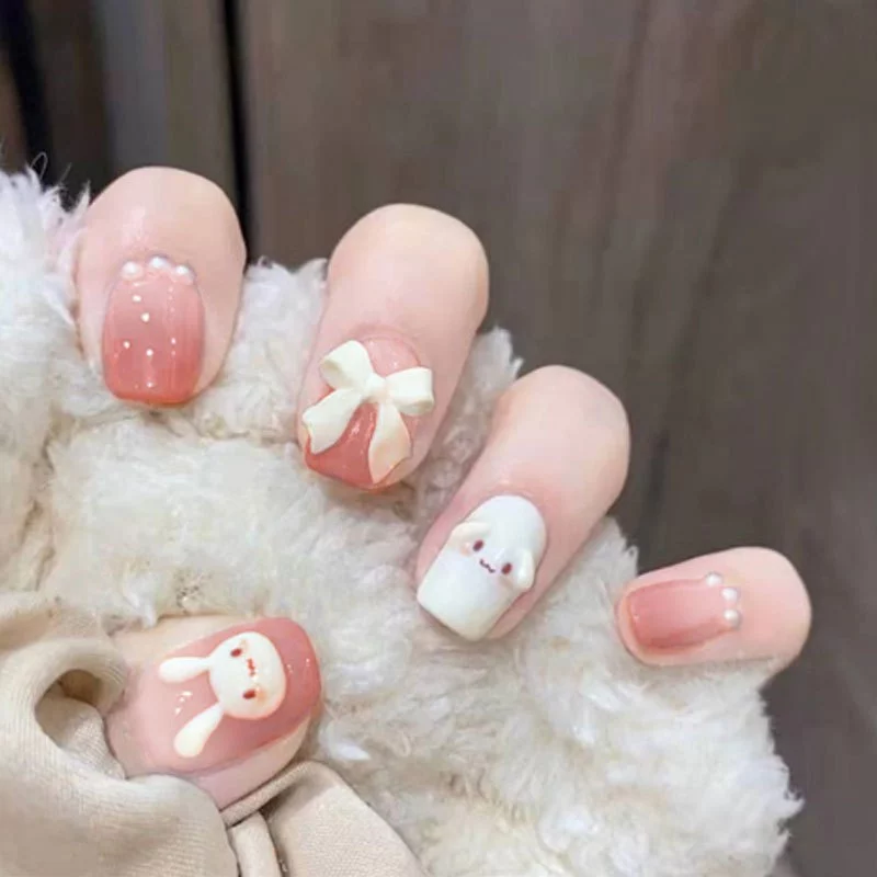 เล็บปลอม 3D พลอยเทียม หินเพชรเทียม พร้อมกาว DIY 24 ชิ้น thumbnail 4