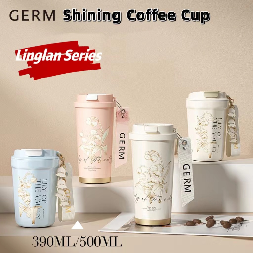 Germ Linglan Series กระติกน้ําร้อน สเตนเลส 316 ขนาดเล็ก เส้นผ่าศูนย์กลางปิดผนึก เรียบง่าย เกรดสูง