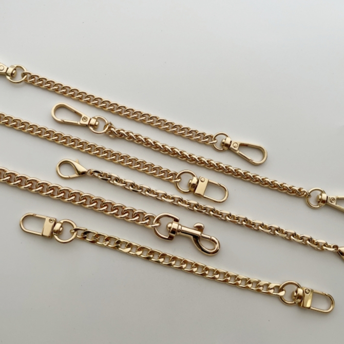 อุปกรณ์เสริมกระเป๋า ทองโซ่สั้น DIY ขยายห่วงโซ่