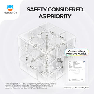 Gan Monster Go Magnetic V3 3X3 การศึกษา Cube Mg ของเล่นปริศนาสําหรับเด็กรุ่น 2023 ไม่รวมกวดวิชา