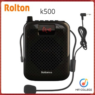 บันทึกเสียงได้❗ Basspal Rolton K500 ไมค์ลำโพงพกพา ไมค์ ลําโพงไมค์ลอย ไกด์ ไมค์บลูทูธลําโพงในตัว ลำโพ