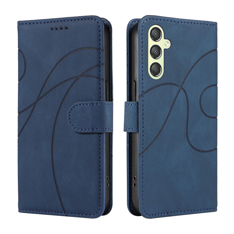 เคสโทรศัพท์หนัง PU นิ่ม ฝาพับ พร้อมช่องใส่บัตร ตั้งได้ หรูหรา สําหรับ Samsung Galaxy A05s A15 A25 A35 A55 5G S24 Ultra S23 FE 5G S24 Plus - รูปที่ 6