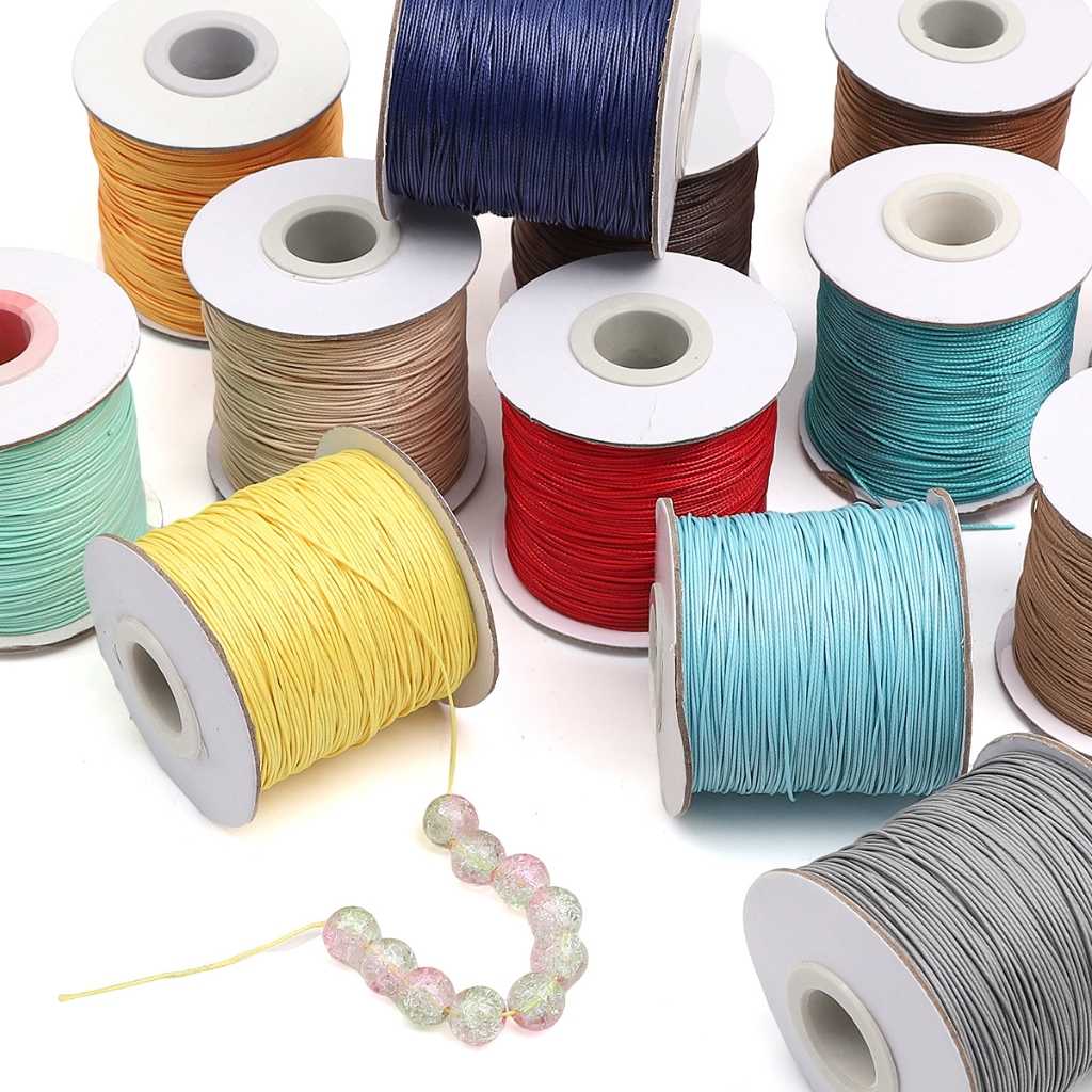 [0.5 มม.] ด้ายขี้ผึ้ง แฮนด์เมด สวยหรู สไตล์เกาหลี สําหรับทําเครื่องประดับ 10 ม. DIY