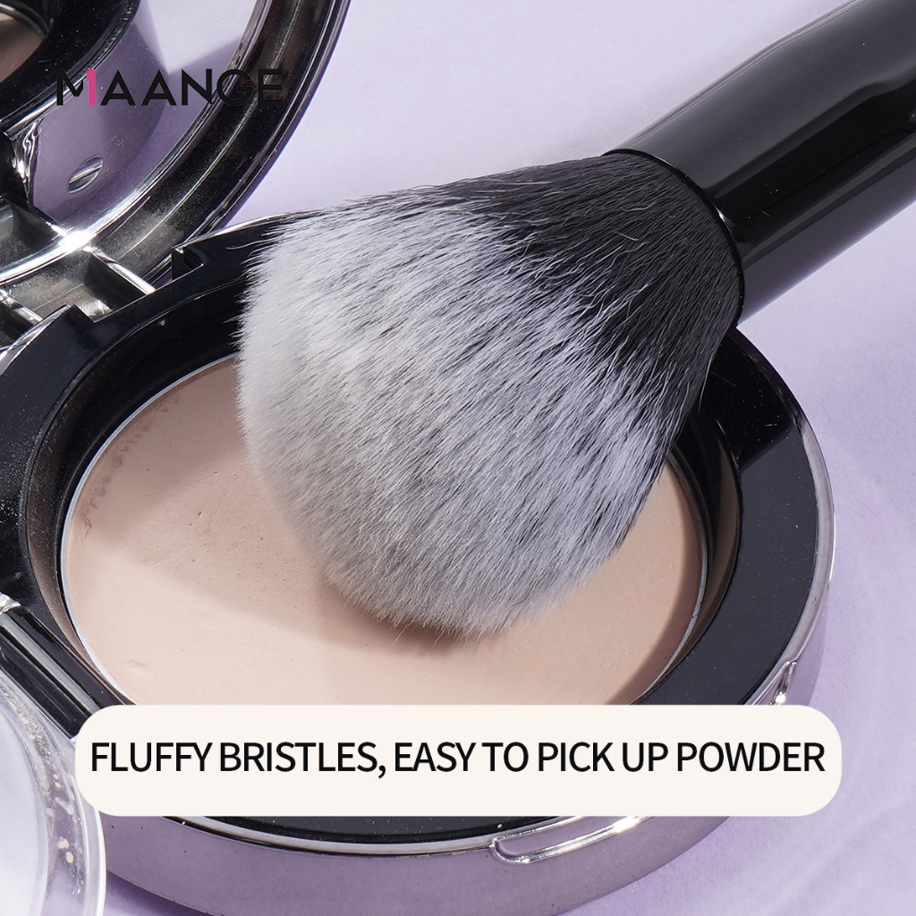 MAANGE ชุดแปรงแต่งหน้าเกาหลีสีดำ พร้อมกล่องเก็บ ขนนุ่มพิเศษ เกลี่ยแป้งได้ง่าย สม่ำเสมอ 51367 - รูปที่ 3