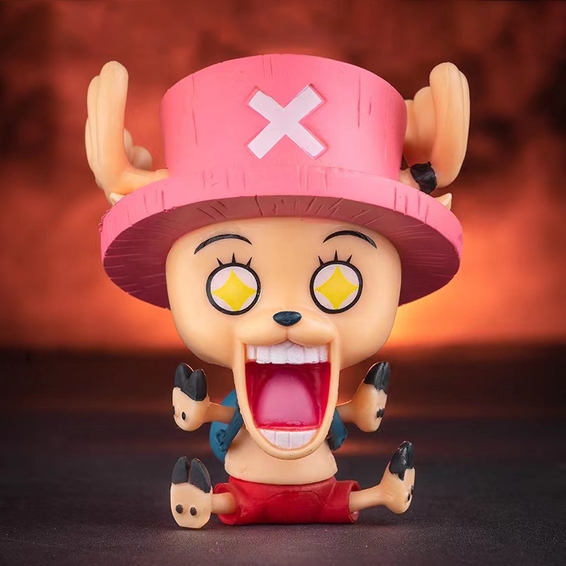 โมเดลฟิกเกอร์ PVC อนิเมะ One Piece Luffy Zoro Ace Sabo รูปที่ 3