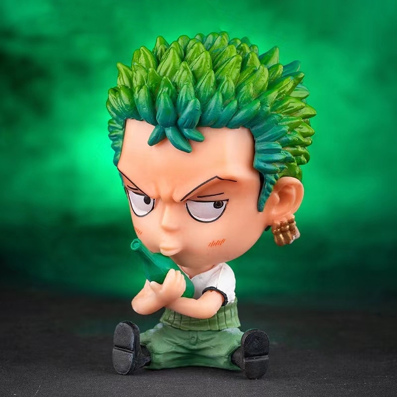 โมเดลฟิกเกอร์ PVC อนิเมะ One Piece Luffy Zoro Ace Sabo รูปที่ 4