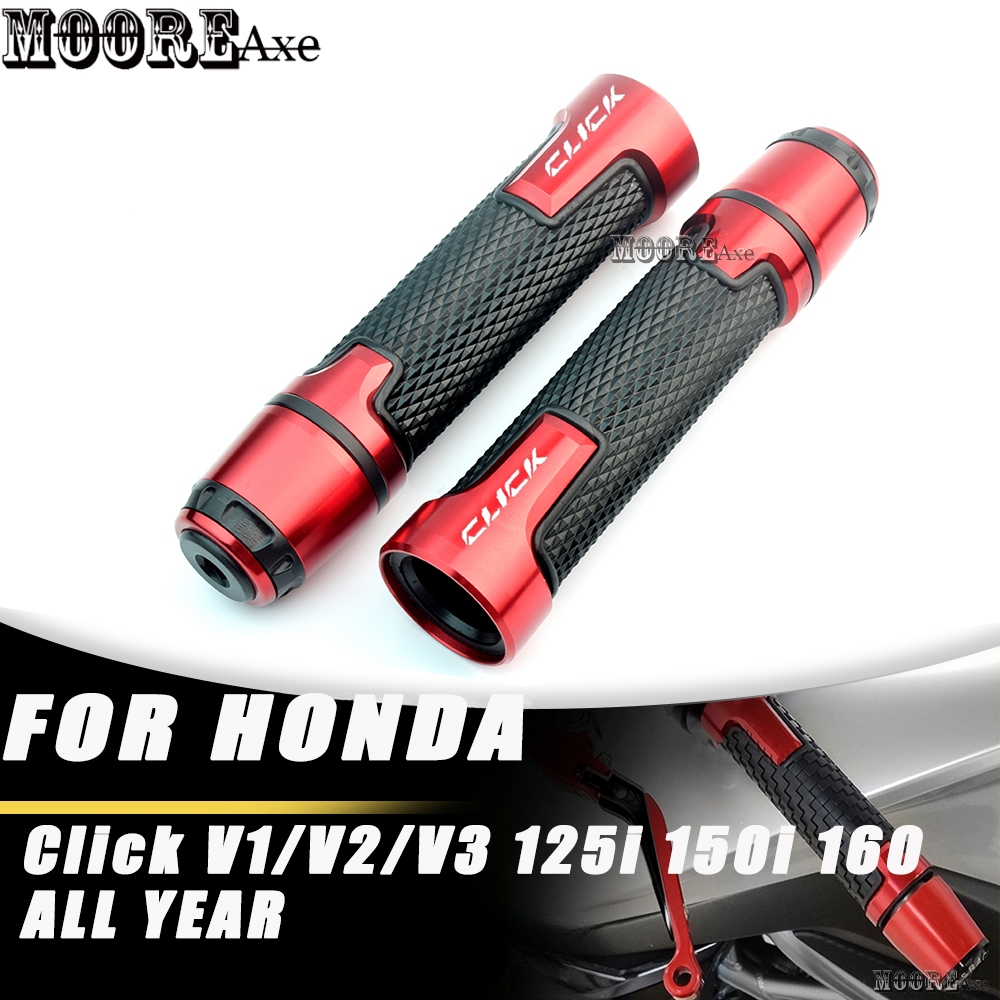 ร้อน! Mooreaxe อุปกรณ์เสริมรถจักรยานยนต์สําหรับ Honda CLICK V1/V2/V3 V4 125i 150i CLICK 160 2023 2024 ดัดแปลง CNC อลูมิเนียม Grip Handle รถจักรยานยนต์ Handlebar Grips Handle Bar SBT08