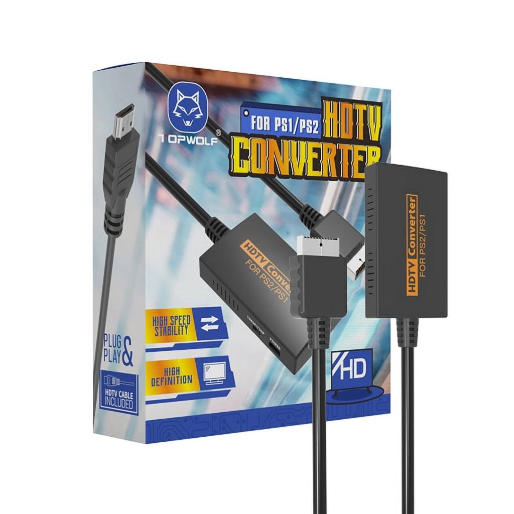 อะแดปเตอร์แปลง PS2 เป็น HDMI รองรับ 1080P และ 720P สําหรับ PS2 PS1