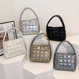 กระเป๋าถือ ผ้าฝ้าย ปักลาย ลายสก๊อต แบบพกพา สําหรับผู้หญิง