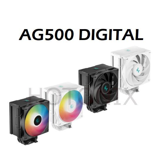 Deepcool AG500 เครื่องทําความเย็น CPU ดิจิทัล 5 ท่อความร้อน 240W สําหรับ LGA1700 1200 115x AM5 AM4
