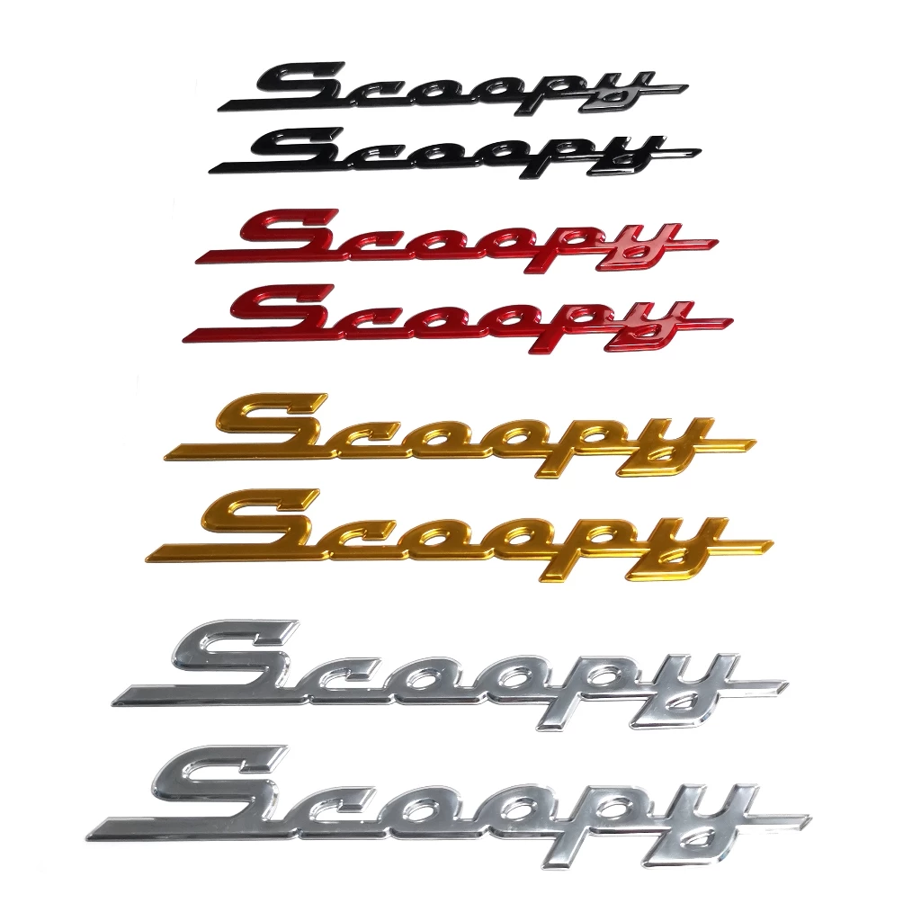 โลโก้ scoopy 2013-2024 โลโก้มอเตอร์ไซค์ ตราสัญลักษณ์ 3D