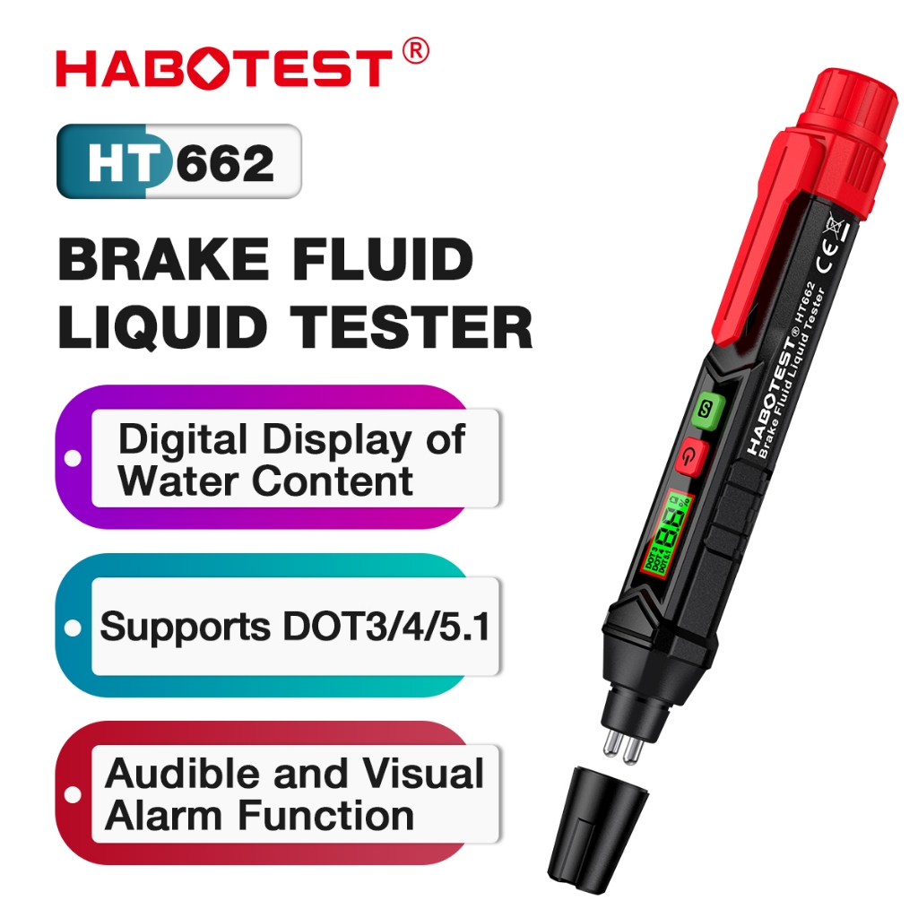 【จัดส่งจากกรุงเทพ】Habotest HT662 ปากกาวิเคราะห์ก๊าซธรรมชาติ PPM แบบพกพา น้ำมันเบรคของเหลวเครื่องทดสอบปากกาอัตโนมัติน้ำมันเครื่องมือทดสอบความชื้น