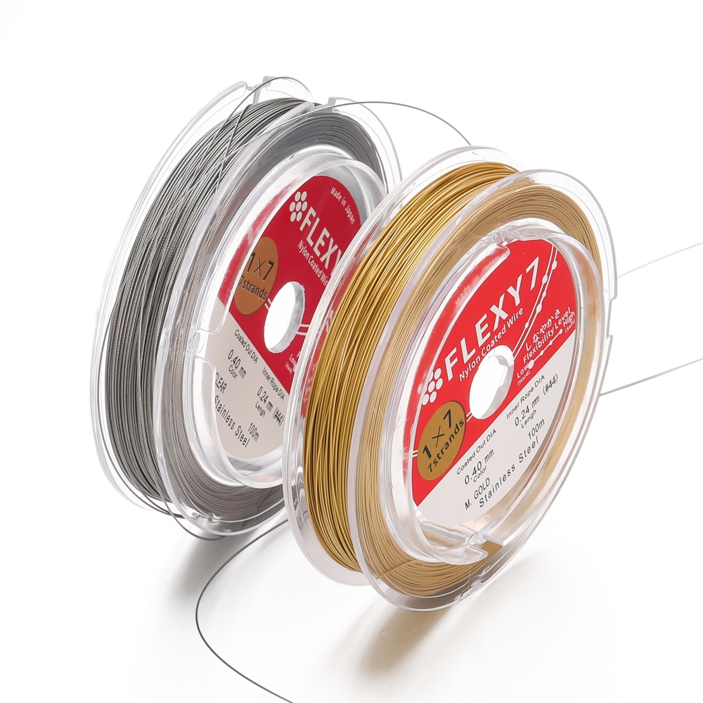 St. kunkka ลวดสเตนเลส นําเข้าจากญี่ปุ่น คุณภาพสูง สําหรับทําเครื่องประดับ สร้อยคอ สร้อยข้อมือ งานฝีมือ DIY 1 เมตร ต่อถุง